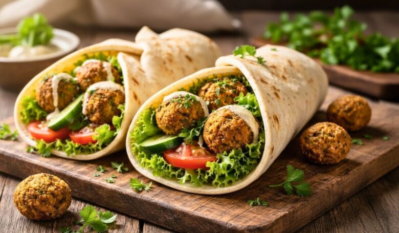 Falafel Wraps Vegan Recipe