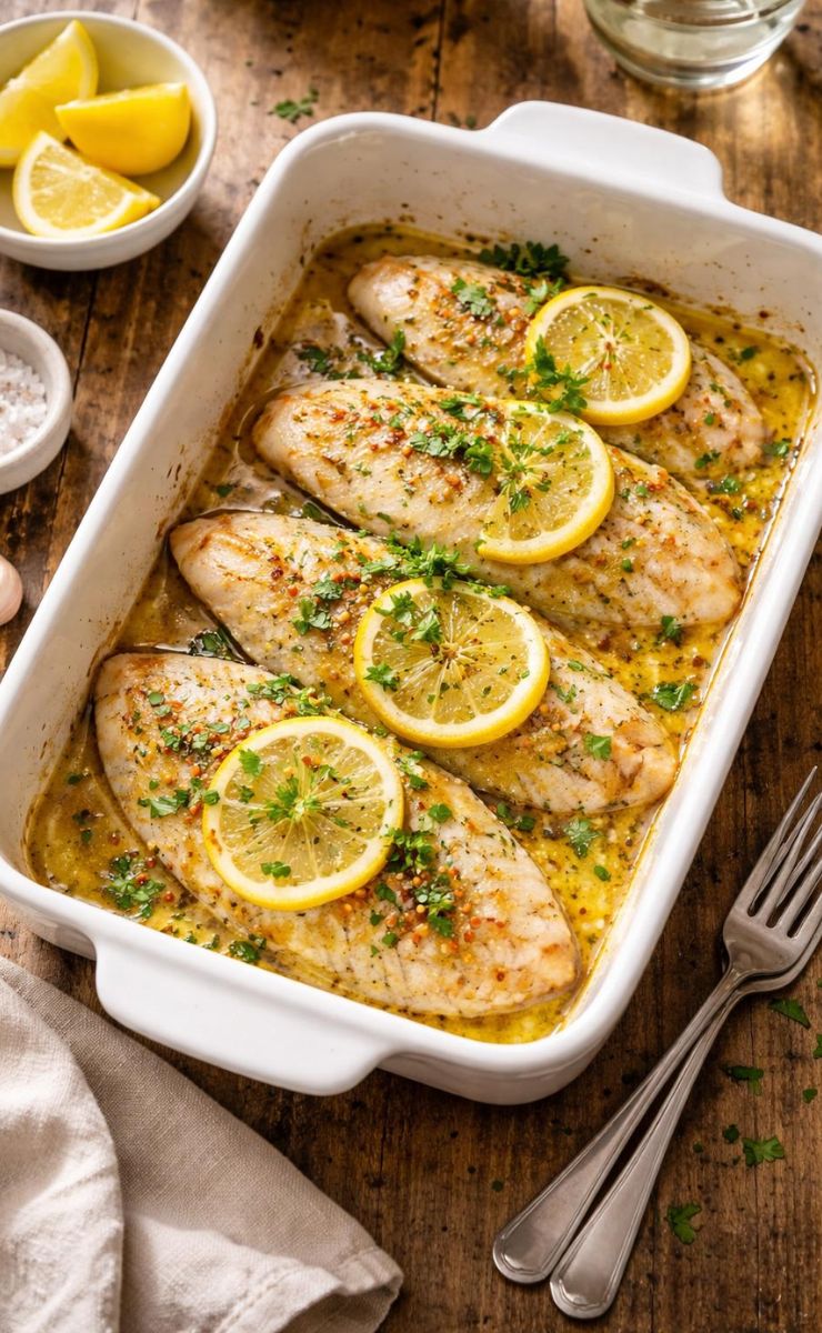 Garlic Butter Oven Baked Tilapia Recipe