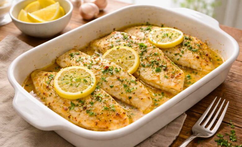 Garlic Butter Oven Baked Tilapia Recipe