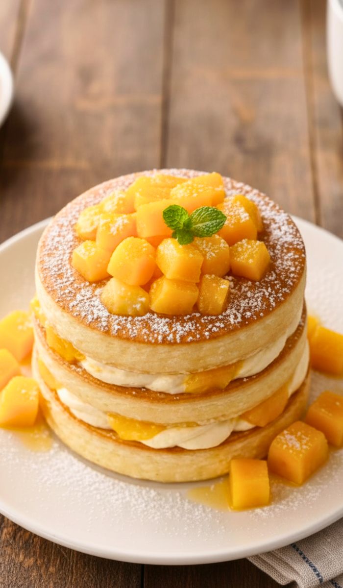 Japanese Mango Pancake Recipe