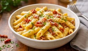Mary Berry Penne Pasta with Bacon Recipe