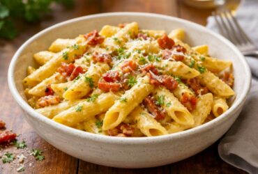 Mary Berry Penne Pasta with Bacon Recipe