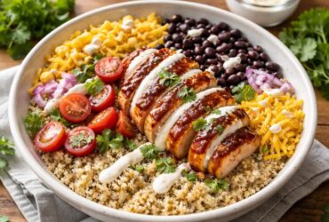 BBQ Ranch Chicken Quinoa Bowls Recipe