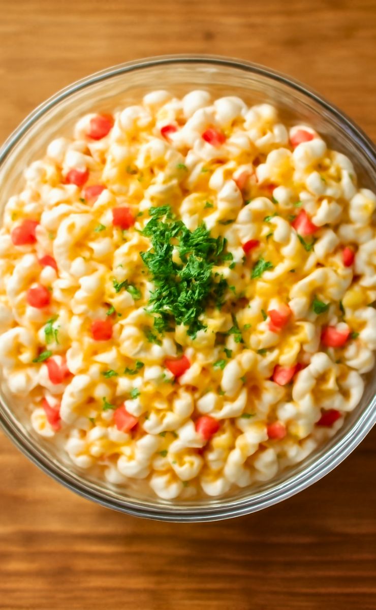 Cheddar Sour Cream Macaroni Salad Recipe