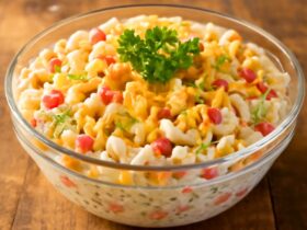 Cheddar Sour Cream Macaroni Salad Recipe