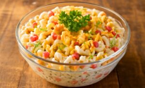 Cheddar Sour Cream Macaroni Salad Recipe
