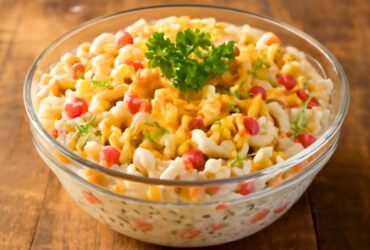Cheddar Sour Cream Macaroni Salad Recipe