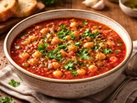 Chickpea Tomato Soup Recipe