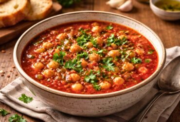 Chickpea Tomato Soup Recipe