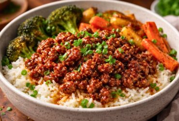 Ground Beef Hot Honey Bowl Recipe