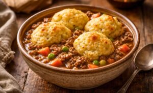 Hairy Bikers Mince and Dumplings Recipe