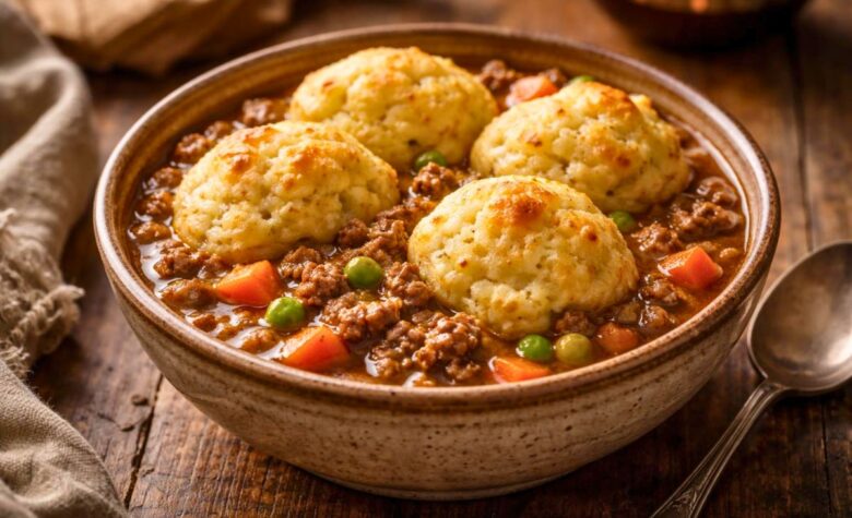 Hairy Bikers Mince and Dumplings Recipe