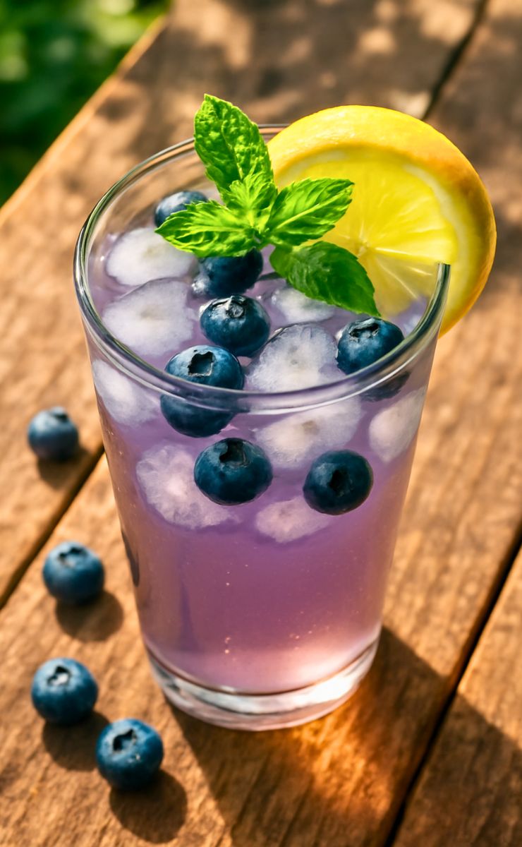 Iced Blueberry Green Tea Recipe
