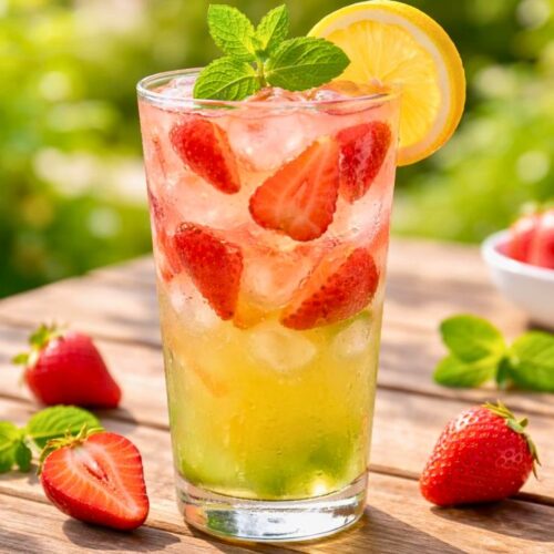 Iced Strawberry Green Tea Recipe