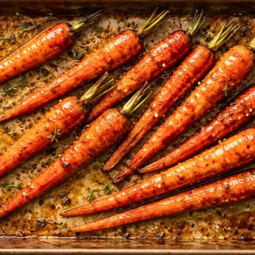 Maple Dijon Roasted Carrots Recipe