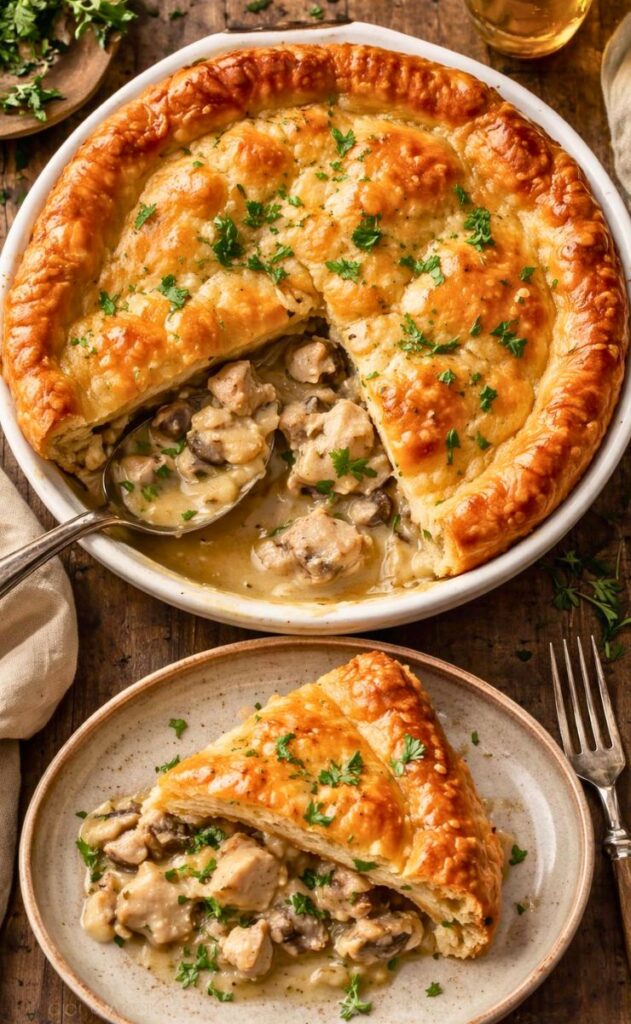 Mary Berry Chicken and Mushroom Pie Recipe