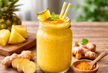 Pineapple Ginger Turmeric Smoothie Recipe