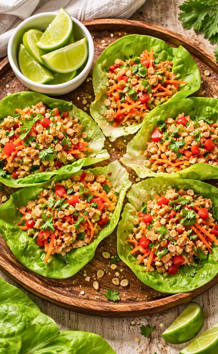 Thai Chicken Lettuce Wraps Recipe