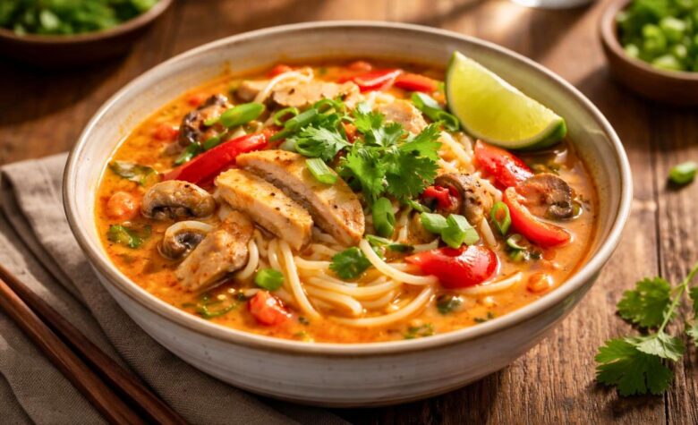Thai Red Curry Noodle Soup Recipe