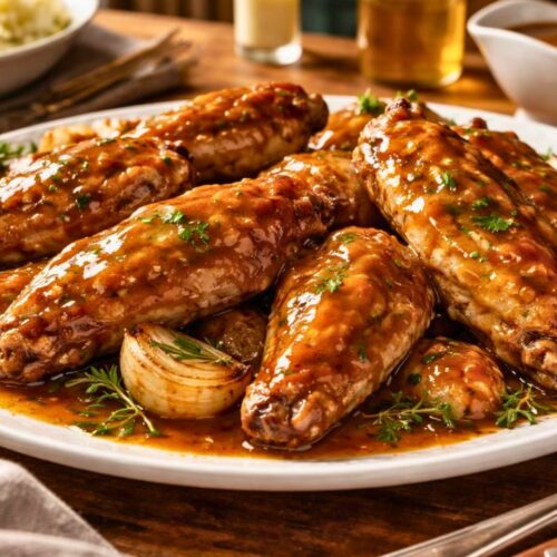 Turkey Wings with Gravy Recipe
