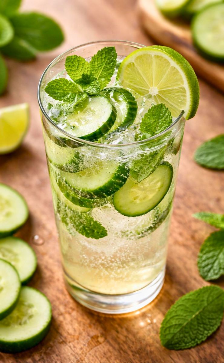 Cava Cucumber Mint Lime Drink Recipe