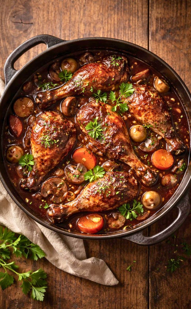 Hairy Bikers Coq au Vin Recipe