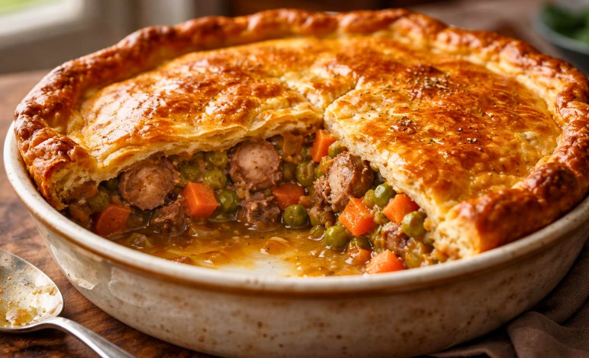 Hairy Bikers Cumberland Sausage Pie Recipe Zoey Cooks hairy-bikers-cumberland-sausage-pie-recipe-zoey-cooks