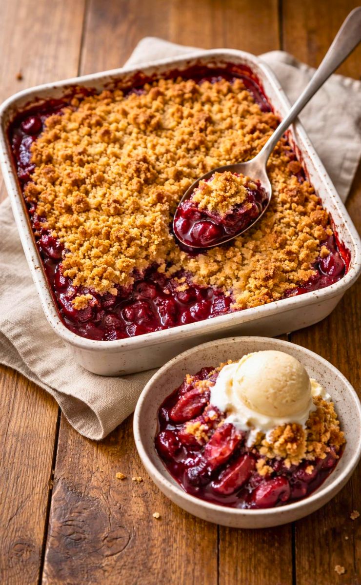 Hairy Bikers Plum Crumble Recipe
