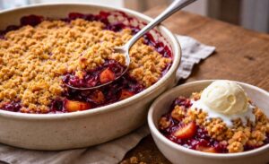 Hairy Bikers Plum Crumble Recipe