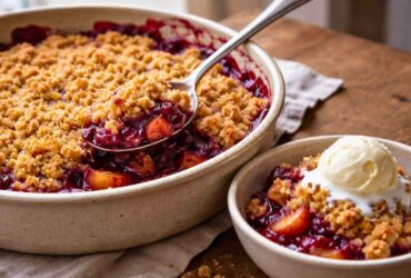 Hairy Bikers Plum Crumble Recipe