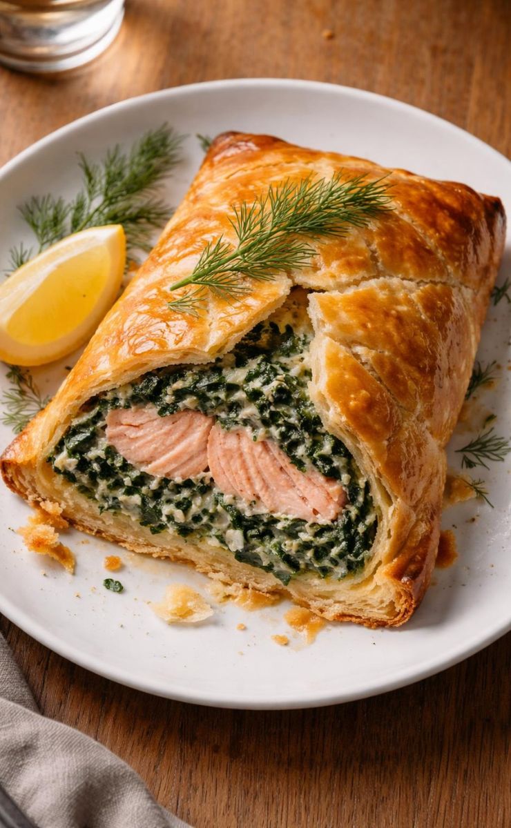 Hairy Bikers Salmon And Spinach En Croute Recipe