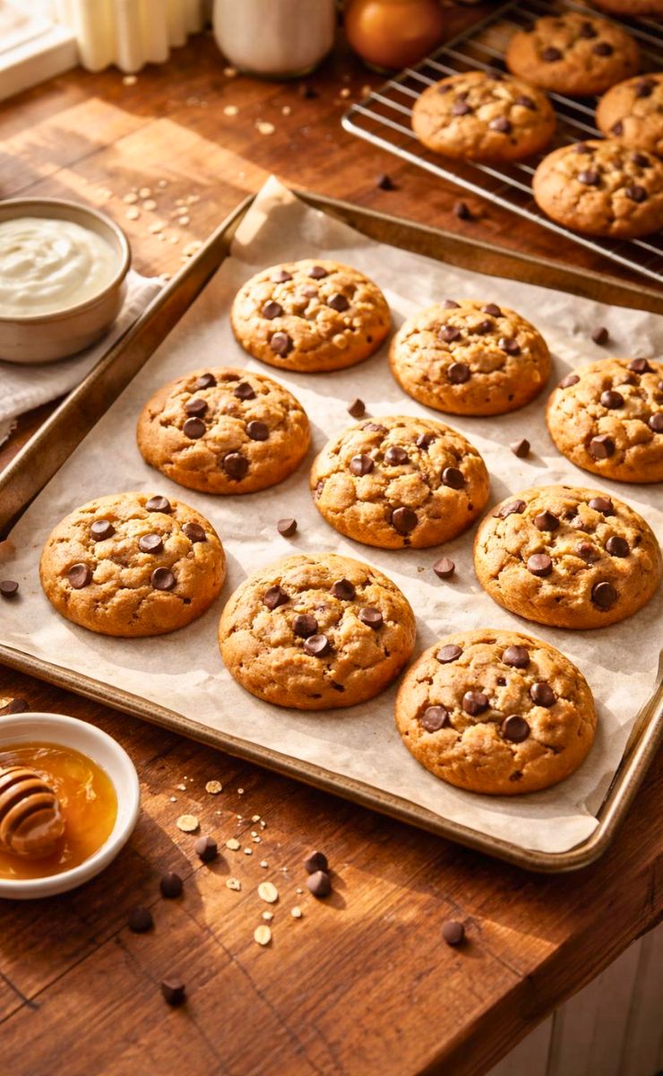 High-Protein Chocolate Chip Yogurt Cookies Recipe