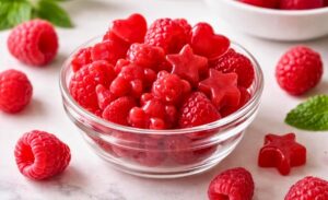 Homemade Raspberry Gummy Fruit Snacks Recipe