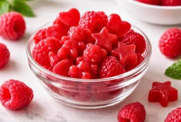 Homemade Raspberry Gummy Fruit Snacks Recipe