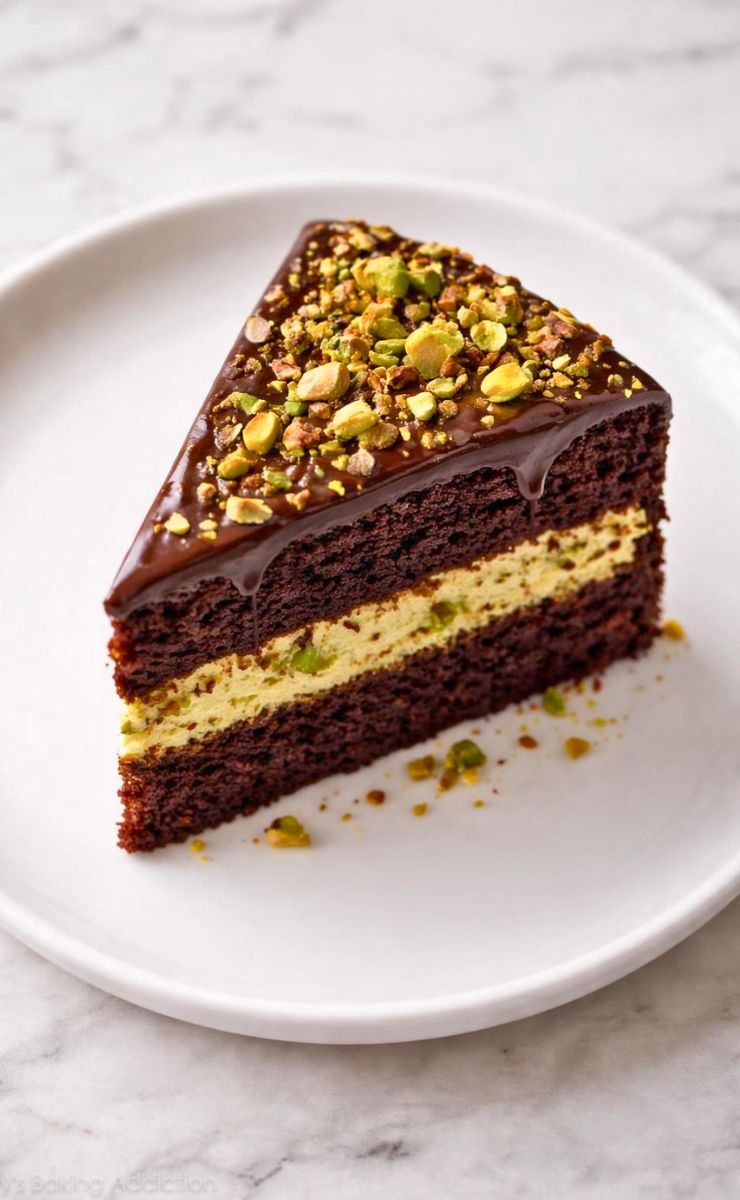 Pistachio Truffle Cake Recipe