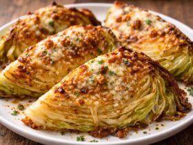 Roasted Garlic-Parmesan Cabbage Recipe