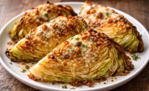 Roasted Garlic-Parmesan Cabbage Recipe