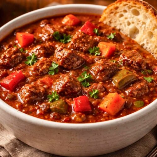 Slow Cooker No Bean Chili Recipe