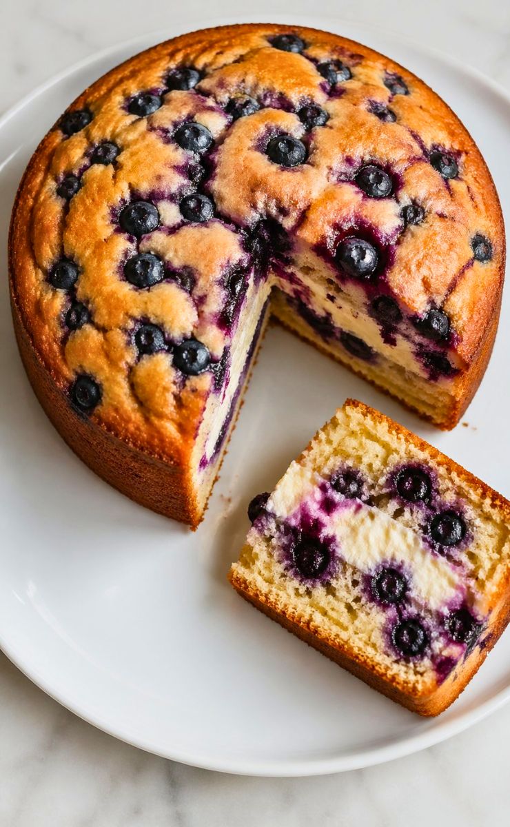 Blueberry Cream Cheese Muffin Cake Recipe