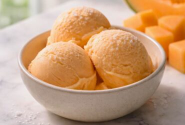 Cantaloupe Sea Salt Ice Cream Recipe