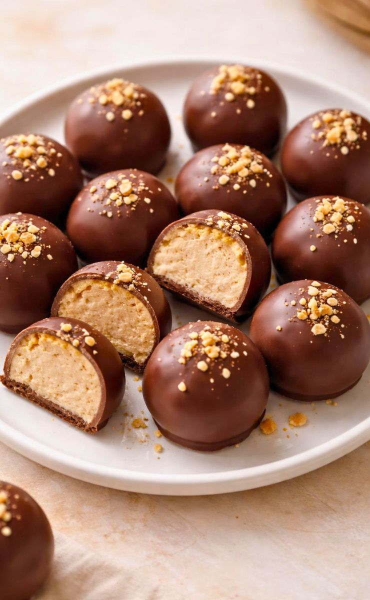 Creamy No-Bake Peanut Butter Cheesecake Balls Recipe