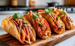 Crispy Chicken Wonton Tacos Recipe