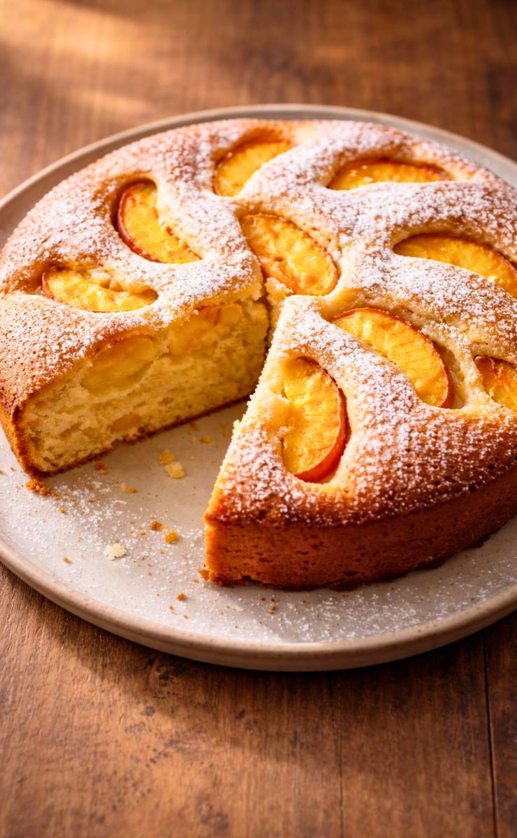 Easy Russian Peach Cake Recipe