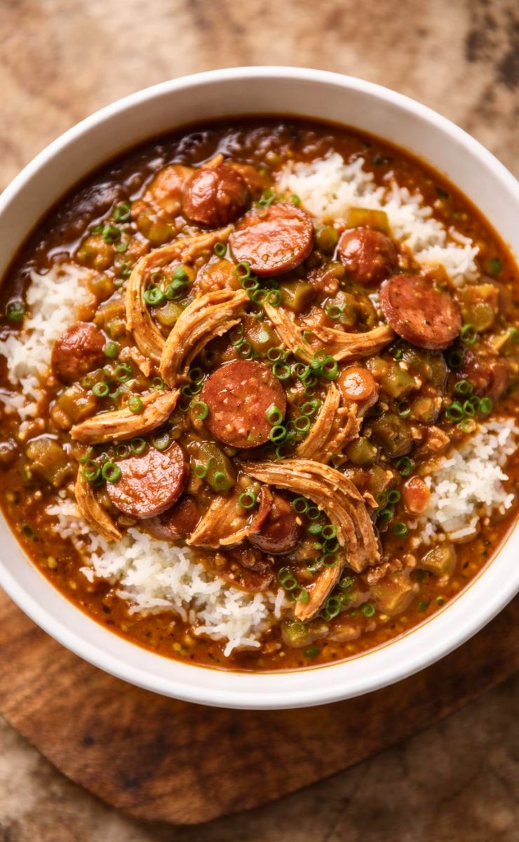 Justin Wilson Chicken and Sausage Gumbo Recipe
