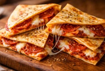Pepperoni Pizza Quesadillas Recipe
