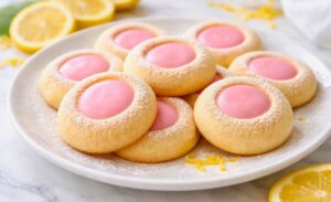 Pink Lemonade Thumbprint Cookies Recipe