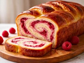 Raspberry Swirl Brioche Loaf Recipe