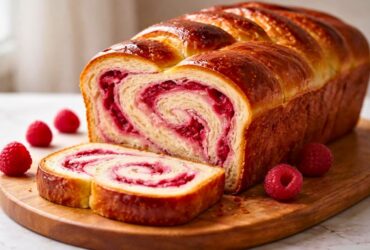 Raspberry Swirl Brioche Loaf Recipe
