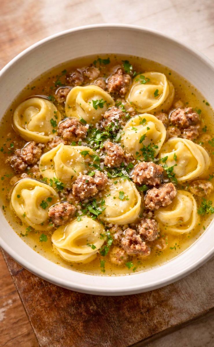 Sausage Tortellini in Brodo Recipe
