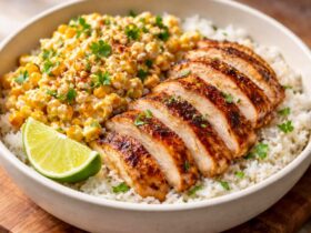 Street Corn Chicken Rice Bowl Recipe